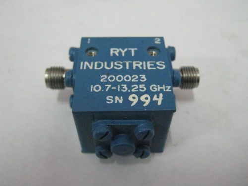 RYT Microwave RF Isolator 200023  10-13 GHz  SMA