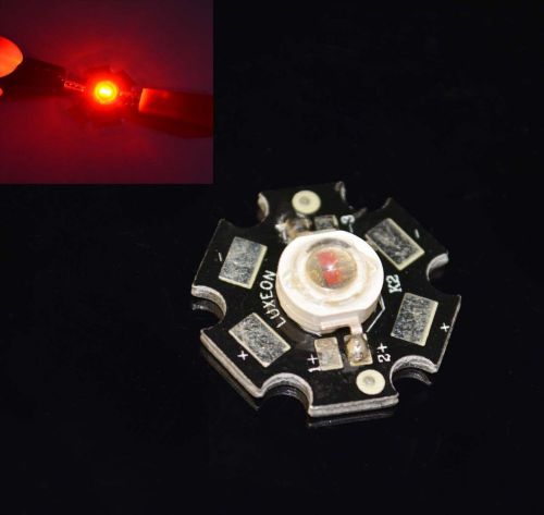 2x 2-chips 605nm - 610nm amber 3w led diode orange led 3watt with star heatsink for sale