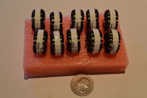 10qty power Inductors 14uH 10A torroid Coiltronics CTX01-15009 filter or SMPS