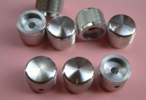 100pcs 25x20 aluminum audio cd player volume preamp solid rotary knob 1/4&#034; shaft for sale