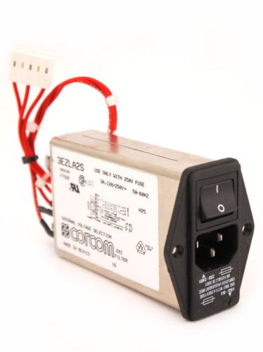 Corcom 3ezla2s internal voltage selection power entry module w/emi filter #1 for sale