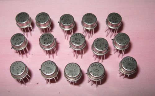 Lot of 15 RCA CA6741T Low Noise Operational Amplifier OPAMP 8p TO-5 Can