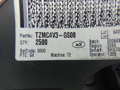 5000 PCS VISHAY TZMC4V3-GS08