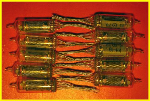 Nixie tube IN-16 IN16 used tested  for digital devices clock 10 pcs
