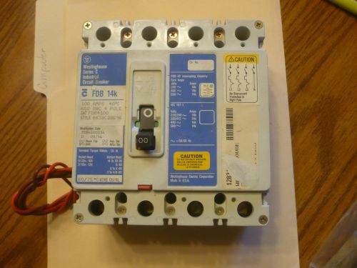 14 day warranty westinghouse fdb4100 100 amp circuit breaker for sale