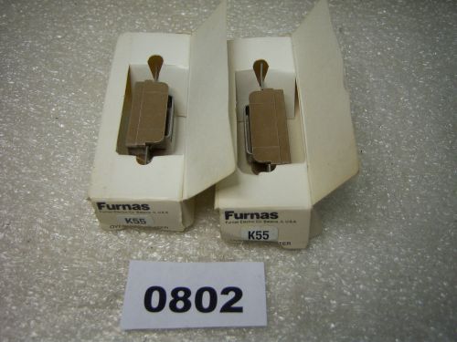 (0802) lot of 2 furnas k55 overload heaters for sale
