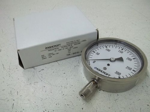 Ashcroft 10-1008-s-02l-300# gauge 0-300psi *new in a box* for sale