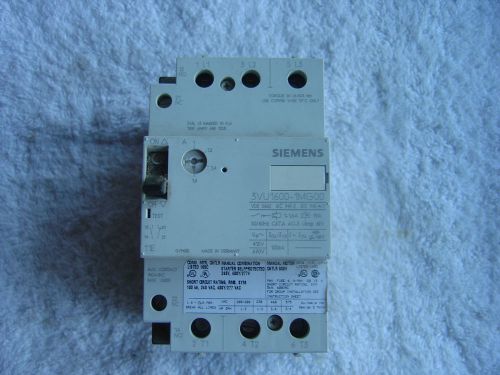 Siemens  1-1.6A Circuit Breaker       3VU1600-1MG00