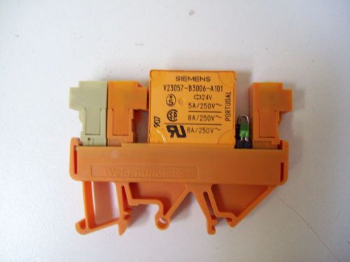 Siemens v23057-b3006-a101 relay assembly din rail mount - new - free shipping!!! for sale