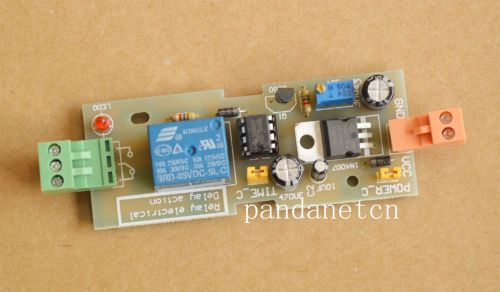 Ne555 timer delay switch 1-300 second 5-12v dc input time over reset 1pcs for sale