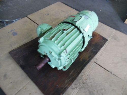 Us 10 hp electric motor, rpm 1755, w/ stearns 1-087-042-00-dlf brake, used for sale
