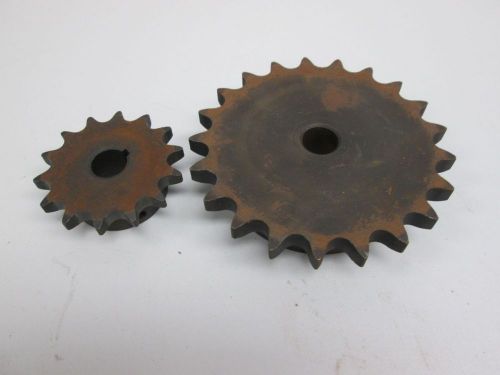 LOT 2 NEW MARTIN ASSORTED 60B21 50BS14 CHAIN SPROCKET 3/4IN BORE D259955