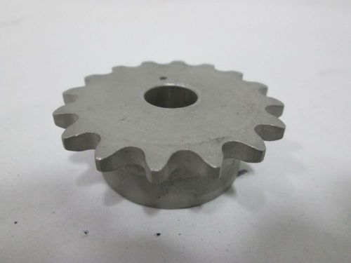 NEW MARTIN 35B16SS STAINLESS 1/2IN ROUGH BORE CHAIN SINGLE ROW SPROCKET D314366