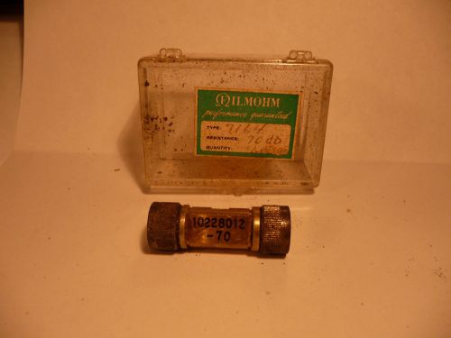 Filmohm vintage attenuator fixed p/n10228012-70 type 7164 70db 5985-00-934-2838 for sale