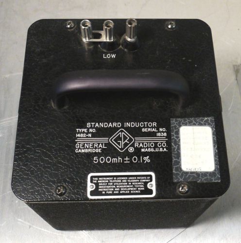 General Radio 1482-N black case Inductor Standard 500mH +/- 0.1%