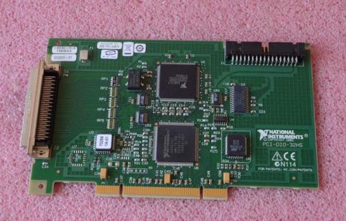 National Instruments PCI-DIO-32HS CARD_ No Metal Back Plate_Working Condition.