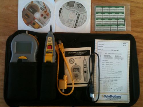 Real world certifier byte brothers rwc1000 cable certifier kit- for sale