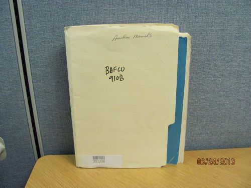 BAFCO MODEL 910B: Frequency Response Analyzer - Instruction Manual schems #17154