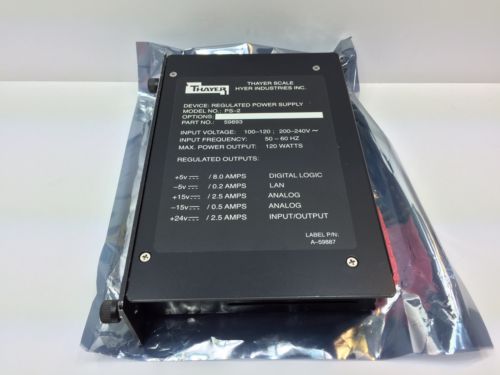 NEW! THAYER PS-2 REGULATED POWER SUPPLY MODULE 59893
