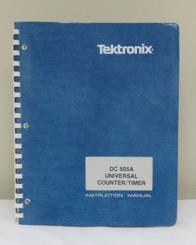 Tektronix dc 505a universal counter/timer instruction manual for sale