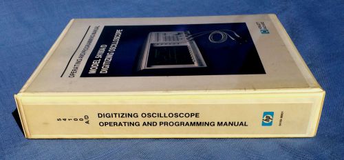 HP 54100A/D Digitizing Oscilloscope Operating And Programming Manual 54100-90901