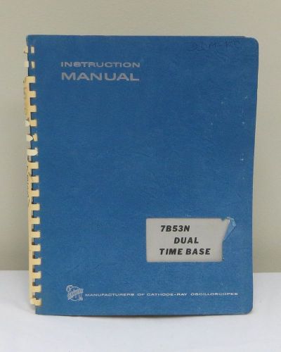 Tektronix 7B53N Dual Time Base Instruction Manual