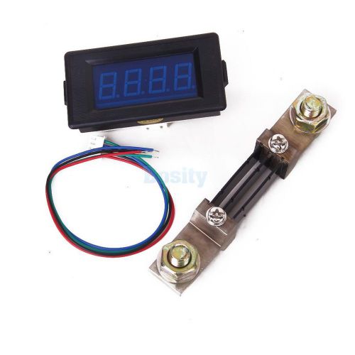 300A 3  1/2  0.56&#034; Blue LED Digital Current Ammeter Ampere Panel Meter Amp Gauge