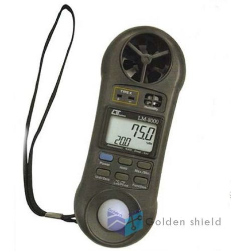 Lm-8000 anemometer/light meter/hygrometer/thermometer 4 in 1 professional lutron for sale