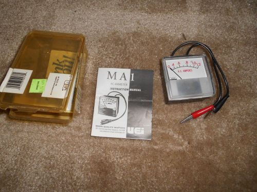UEi MA1 AC Ammeter, Ranges: 0-1.2 AC Amps, Accuracy: +/-3% of full scale