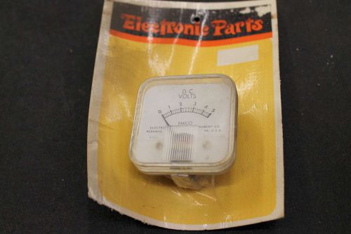 Vintage nos EMICO panel meter DC volts 0-5 electronic parts free shipping