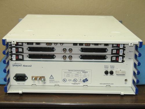 SPIRENT ABACUS2 82-02501 NETWORK ANALYZER WITH TCI(2) SCI &amp; SC MODULES