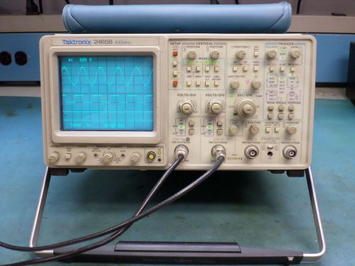 Tektronix 2465B 400 MHz 4 Channel Analog Oscilloscope - Tested