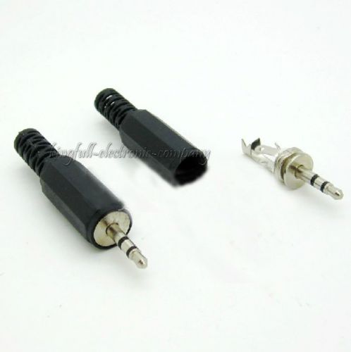 5 X Audio Video AV 2.5mm Stereo Plug Connector  Dual-channel Plug  Better US2