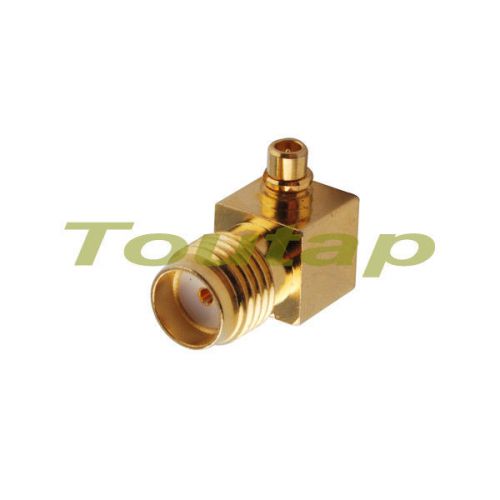 Rf sma jack female to mmcx plug male right angle rf coaxial adapter connector for sale