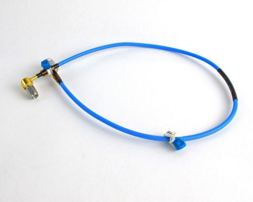 21&#034; Sabritec Cable Assembly TNC/Male - SMA/Male Swept RA Plug Gold Coax RF