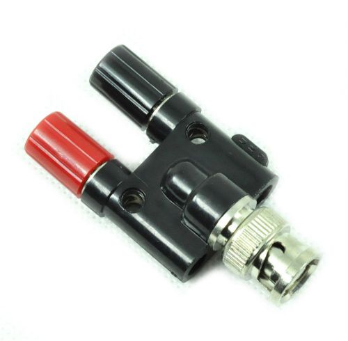 New HT311 BNC Male Plug to 2 dual Jack Female Coaxial Connector for Hantek etc.