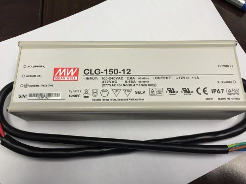 Mean Well CLG-150-12 12V 132W 11A Power Supply UL Listed IP67 (HB34A54261)