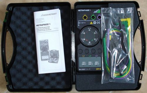 Metraphase 1 m620a  cat iv 600v tester phase rotation 410 hz for sale