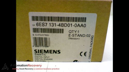 SIEMENS 6ES7 131-4BD00-0AA0 -PACK OF 5- SIMATIC S7 INPUT MODULE 24VDC, NEW
