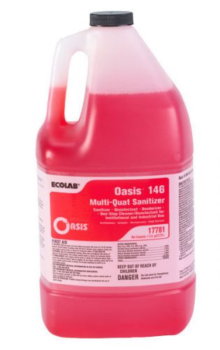 Ecolab Sanitizer, Pro-Strength Oasis 146 Multi Quat Sanitizer 1 Gallon bottle