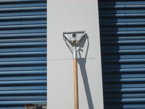 Janitorial mop handle with wing nut to tightnen in the mop head for sale