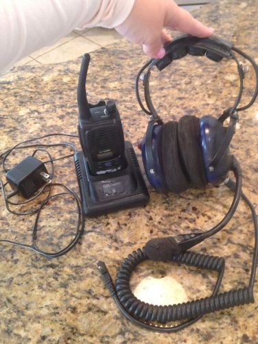 Cobalt headset with midland 70-440bp radio and charger for sale