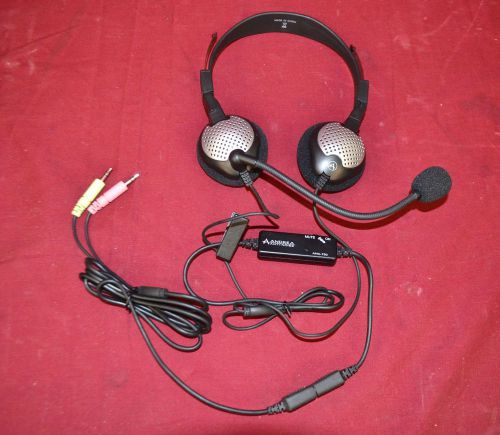 New andrea anc-750 anti-noise headset with microphone dictation headphones  &amp;b for sale