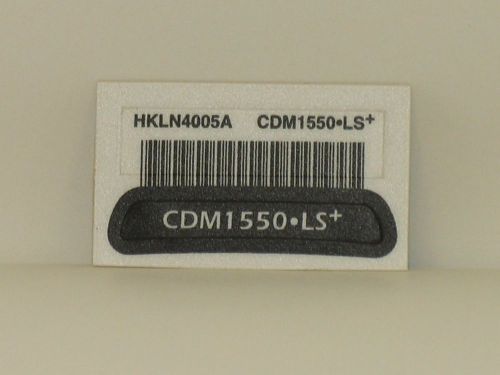 Motorola hkln4005a cdm1550ls+ label / name plate for sale