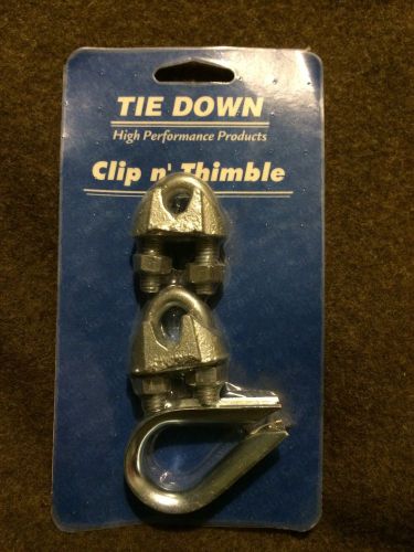 2 X Cable end clamps with turn around thimble crosby clamps Tie Down brand
