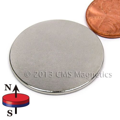 Neodymium disk/wafer magnets n45 1.25&#034; x 1/16&#034;  ndfeb rare earth magnets lot 300 for sale