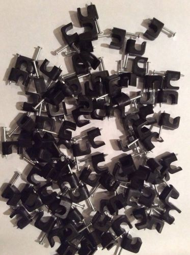 GARDNER BENDER PSB-165, Cable Staple, 1/4In, Plastic, Coaxial, Pk 100