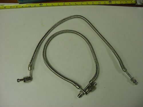 Lot of 2 swagelok stainless steel flexible hose, 1/4&#034; vcr, 27&#034; long for sale