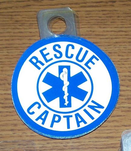 Rescue Captain decal, 2.5&#034; diameter, exterior