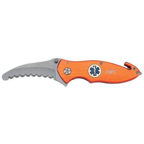Rostfrei fully serrated rescue liner lock ems knife  fast shipping! for sale